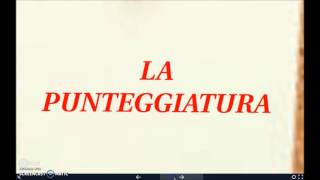 Video lezione sulla punteggiatura [upl. by Talbert806]