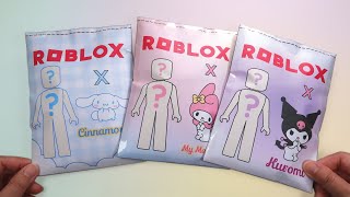 Paper Diy 로블록스 산리오 코디 블라인드백 Roblox Sanrio Outfits Blind Bag 시나모롤 쿠로미 마이멜로디 [upl. by Lachance]