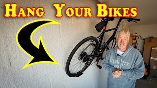 Borgen Bike Mount  MZYRH Pedal Bike Wall Mount Installation  review in The Villages Florida [upl. by Ellenhoj]