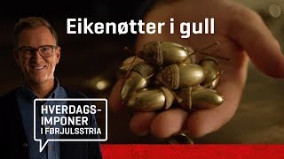 Hjemmelaget julepynt med Halvor Bakke  Eikenøtter [upl. by Leahicm]