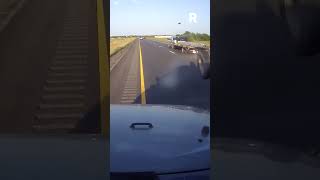 FREAK ACCIDENT CAUGHT ON DASH CAMERA [upl. by Harry]