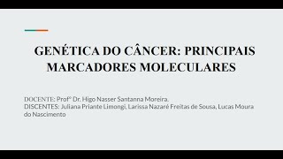 Genética do câncer principais marcadores moleculares [upl. by Hallock]