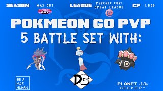 Pokémon GO PvP  Psychic Cup Great League 5 Rounds Malamar  Chimecho  Claydol [upl. by Ocirderf]