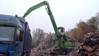 SENNEBOGEN  Scrap Loading 830 Material Handler MobileHDS [upl. by Niki]