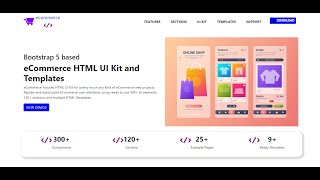 ECOMMERCE WEBSITE TEMPLATE USING BOOTSTRAP  BOOTSTRAP BASICS  HTML  PROJECT USING BOOTSTRAP [upl. by Autry]