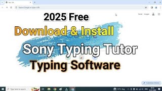 Sony typing tutor 2025 how to download full version बिलकुल फ्री  LDC best typing software FREE [upl. by O'Reilly]