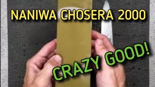 Naniwa Chosera Professional 2000 Grit Whetstone Knives and Sharpening [upl. by Kafka]