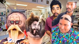 barbershop funny video part 1 💈 [upl. by Eelyrag]