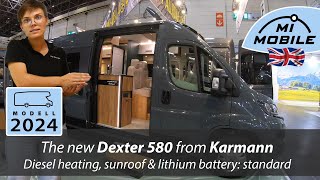 Luxury Camper Van  Karmann Dexter 580  2024  New design New bathroom Lithium battery included [upl. by Binette280]