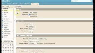 Zimbra Preferences  Display Name and Email Address [upl. by Eemyaj769]