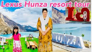 Luxus Hunza resort tour  Luxus Hunza resort Attabad Lake Resort ￼  Northern Pakistan [upl. by Oly]