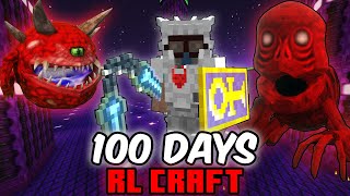 I Survived 100 Days in RLCRAFT v293 Heres What Happened [upl. by Aicella815]