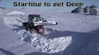 SNOWSPORT QUICKTACH FOR TRACTORS KUBOTA BOBCAT KIOTI AND OTHERS PLOWING DEEP SNOW [upl. by Rosaline]