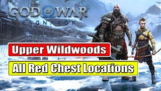 God of War Ragnarök  Upper Wildwoods All Red Chest Locations [upl. by Irej]