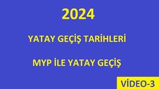 2024 MYP Ä°LE YATAY GEÃ‡Ä°Å TARÄ°HLERÄ° Ä°LAN YAYINLAYAN ÃœNÄ°VERSÄ°TELER VÄ°DEO3 [upl. by Drislane651]