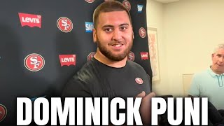 49ers NEWEST OL Dominick Puni FIRST Interview [upl. by Schreibman]