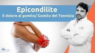 Epicondilite  Cosa è il dolore al gomito chiamato anche quotGomito del Tennistaquot [upl. by Sebastiano]