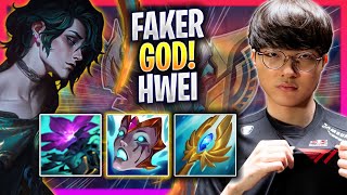 FAKER IS A GOD WITH HWEI  T1 Faker Plays Hwei MID vs Azir  Season 2024 [upl. by Rexford]