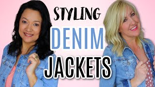 HOW TO WEAR DENIM JACKETS  More Than 30 Outfit Ideas [upl. by Oecile]