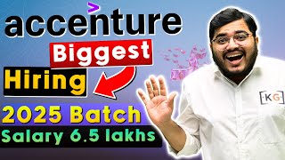 ACCENTURE HIRING 2025 BATCH 🔥 Accenture Exam Pattern Syllabus Cutoff  Accenture Preparation 2025 [upl. by Nigel]