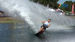 Unbelievable Mens Slalom Final Action  the Visit Lake County Florida IWWF Waterski Worlds [upl. by Ahcatan432]