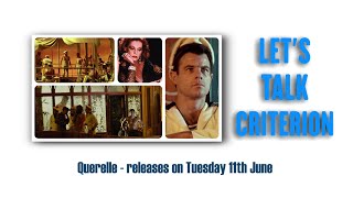 LETS TALK CRITERION  QUERELLE OUT ON TUES 11TH JUNE [upl. by Akcinehs]