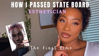 HOW TO PASS YOUR STATE BOARD EXAM  esthetician [upl. by Enimajneb]