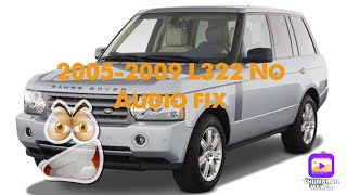 20052009 L322 Range Rover no sound audio fix [upl. by Ishii177]