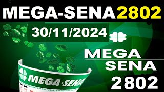 Dicas de ouro  Mega Sena 2802 2024 Sorteio PALPITES Premiação [upl. by Idona]