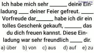 sich freuen auf oder über Akkusativ Verben und Präpositionen Zukunft und Gegenwart looking forwa [upl. by Wistrup]