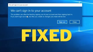 We Cant Sign In To Your Account [upl. by Amlas]