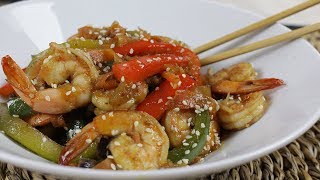 Wok de Verduras y Gambas [upl. by Cordle474]