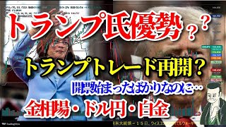 【金相場】【白金相場】【ドル円】先走る？市場、結果はまだ先の大統領選！？ [upl. by Trish]