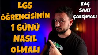 Fen Lisesi İsteyen LGS Öğrencinin 1 GÜNÜ  Kaç Saat Çalışmalısın [upl. by Harland]