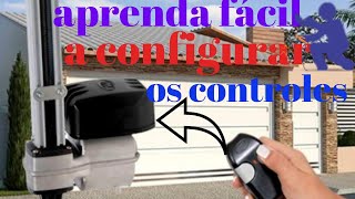 Como codificar controle remoto de portão automático  passo a passo PPA [upl. by Tiebold]