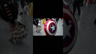 Captain America MCU Cosplay cosplay short shorts nycc2024 [upl. by Atiuqel459]