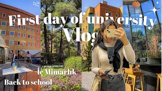 Üniversitede İlk Gün Vlog  İç Mimarlık 🧸  Yeditepe Üniversitesi [upl. by Kcitrap33]