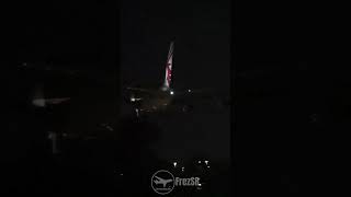 Qatar Airways Airbus A380 Night Landing at Perth Airport [upl. by Ardnua]