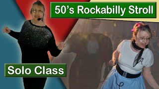 1950s Rockabilly Stroll  Learn how to dance this EASY Stroll  Danced at Retro Events amp Festivals [upl. by Cavallaro]