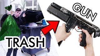 Guy builds AirsoftGUN from TRASH and RULES the FIELD [upl. by Imefulo87]