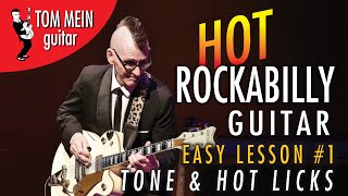 Hot Rockabilly Guitar Lesson 1  TONE AND LICKS [upl. by Irihs]