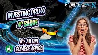 INVESTING PRO X  LUCRANDO R 50 AO DIA  MAIS UM SAQUE [upl. by Annaoi]