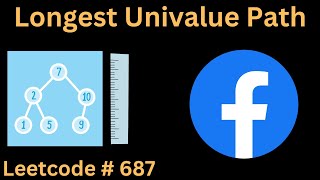 LONGEST UNIVALUE PATH  LEETCODE 687  PYTHON DFS SOLUTION [upl. by Alysoun]