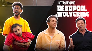 Interviewing Deadpool and Wolverine marvel marvelin RyanReynolds HughJackman [upl. by Llyrpa]