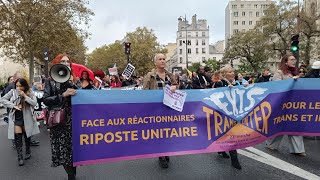 Manifestation pour les droits trans et intersexes [upl. by Aruasor751]