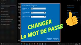 Comment Changer Le Mot Le Passe De Windows 10  cest Facile [upl. by Adia]