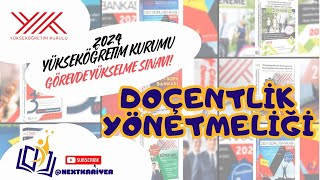 2024 Yükseköğretim GYSDOÇENTLİK YÖNETMELİĞİ [upl. by Castor]