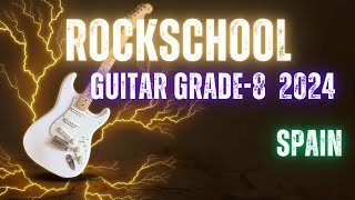 Spain RockSchool Grade 8 Guitar guitarmusic music grade grades [upl. by Leahcimdivad]