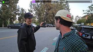 SJC Meets Danny Mullen at UCLA ProPalestine Riot [upl. by Llehsram456]