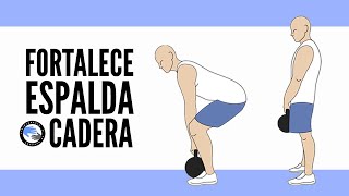 5 ejercicios para fortalecer la columna y las caderas [upl. by Ahserak570]